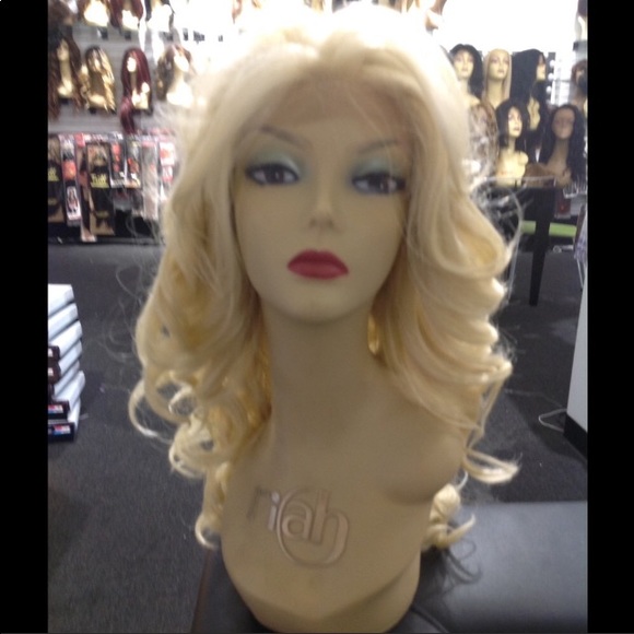 Romance Curl blonde human hair Blende Long Wig main image 7